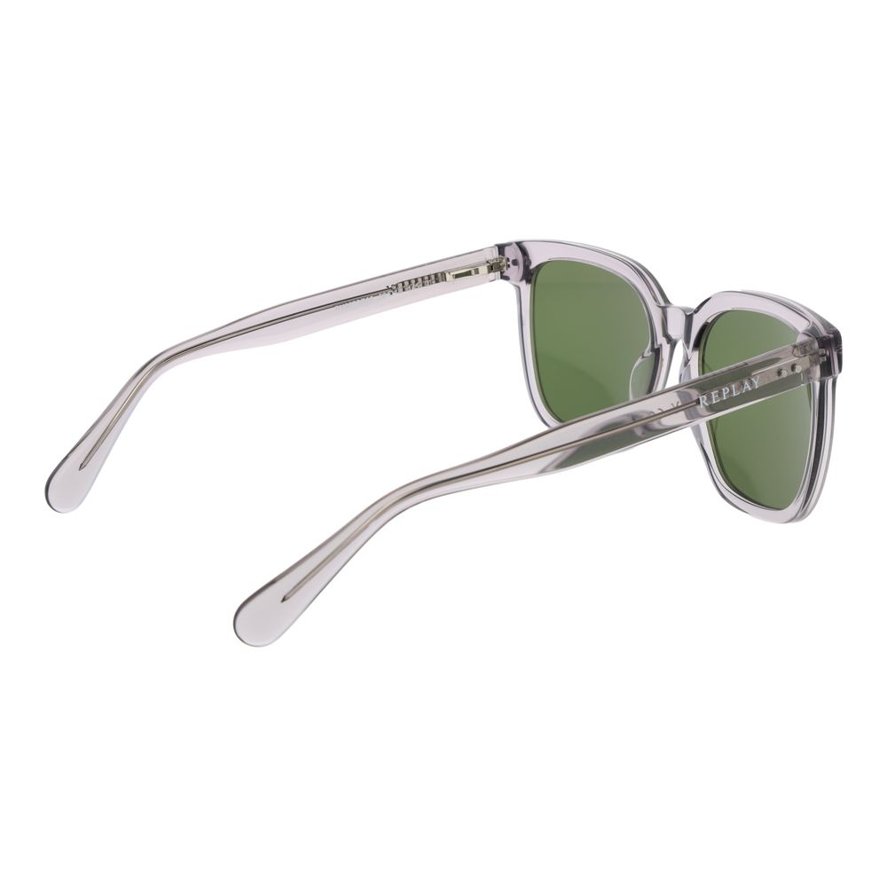 Replay Gray Plastic Sunglasses