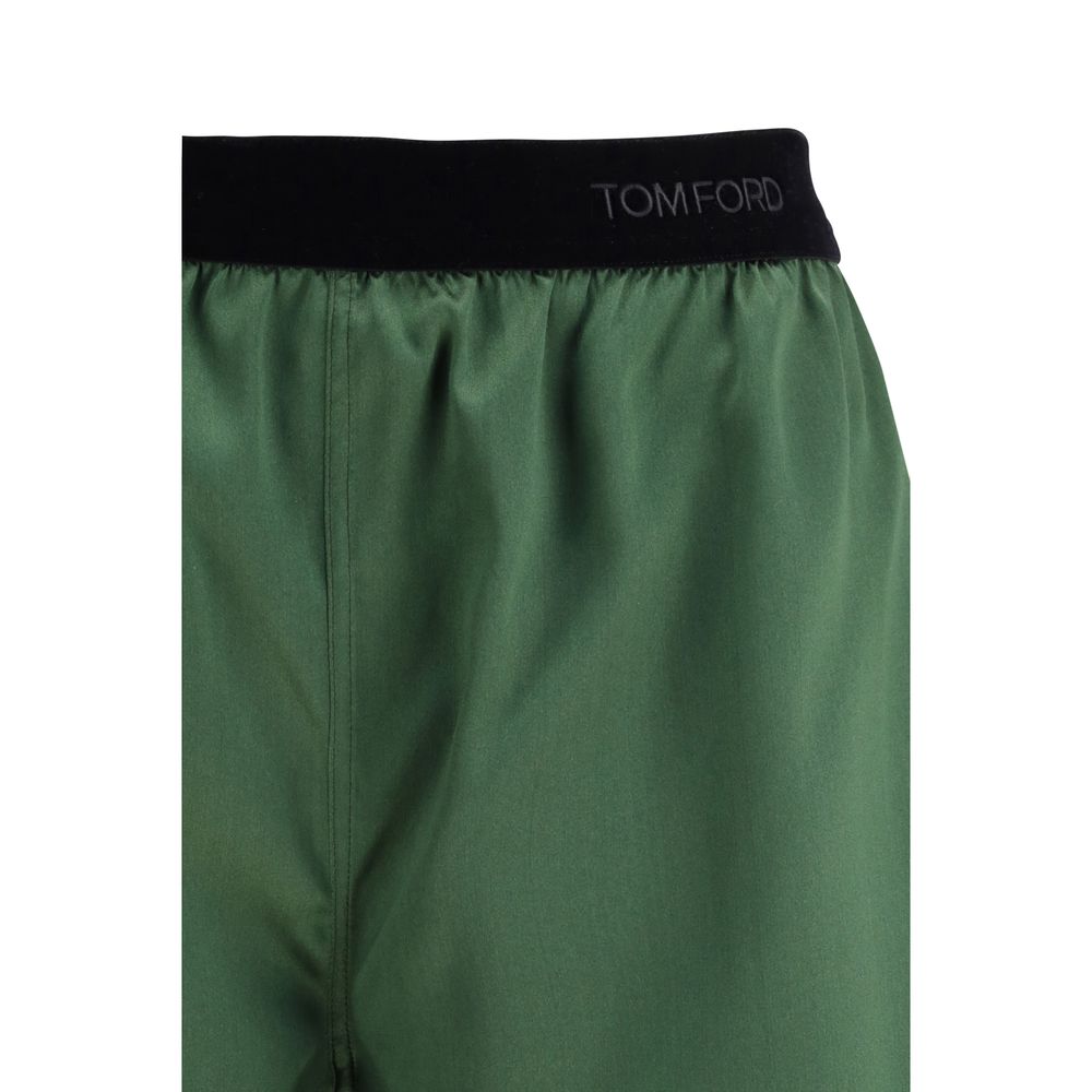Tom Ford Bicolor Silk Bermuda Shorts
