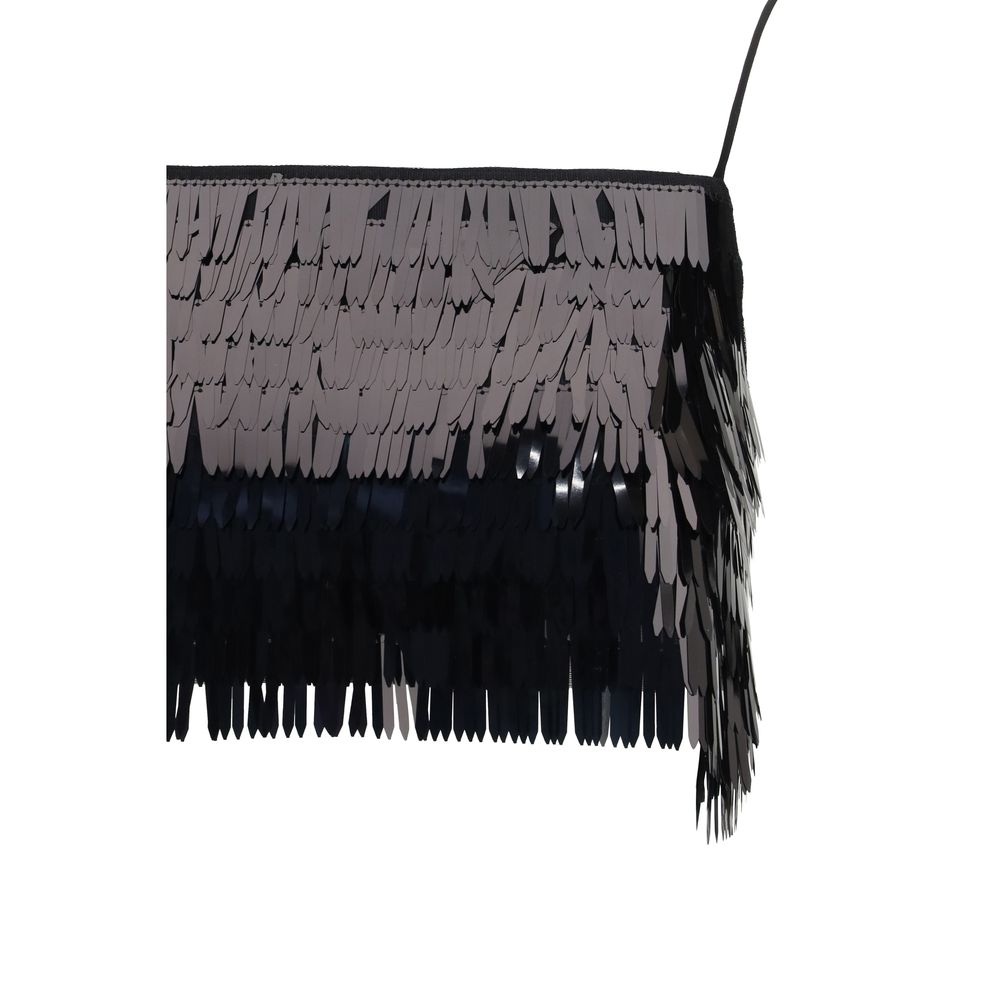 Self-Portrait Black Polyester Blouse