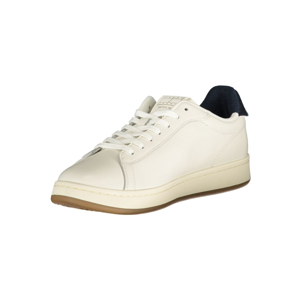Tommy Hilfiger White Polyester Athletic Sneakers