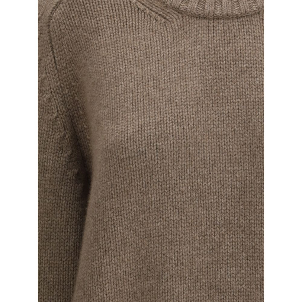 Khaite Brown Cashmere Sweater