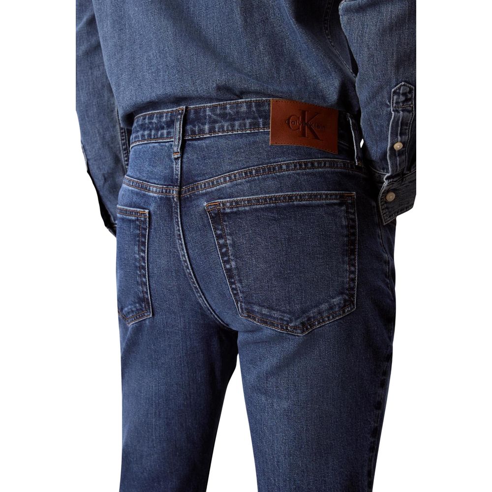 Calvin Klein Jeans Blue Cotton Skinny Jeans