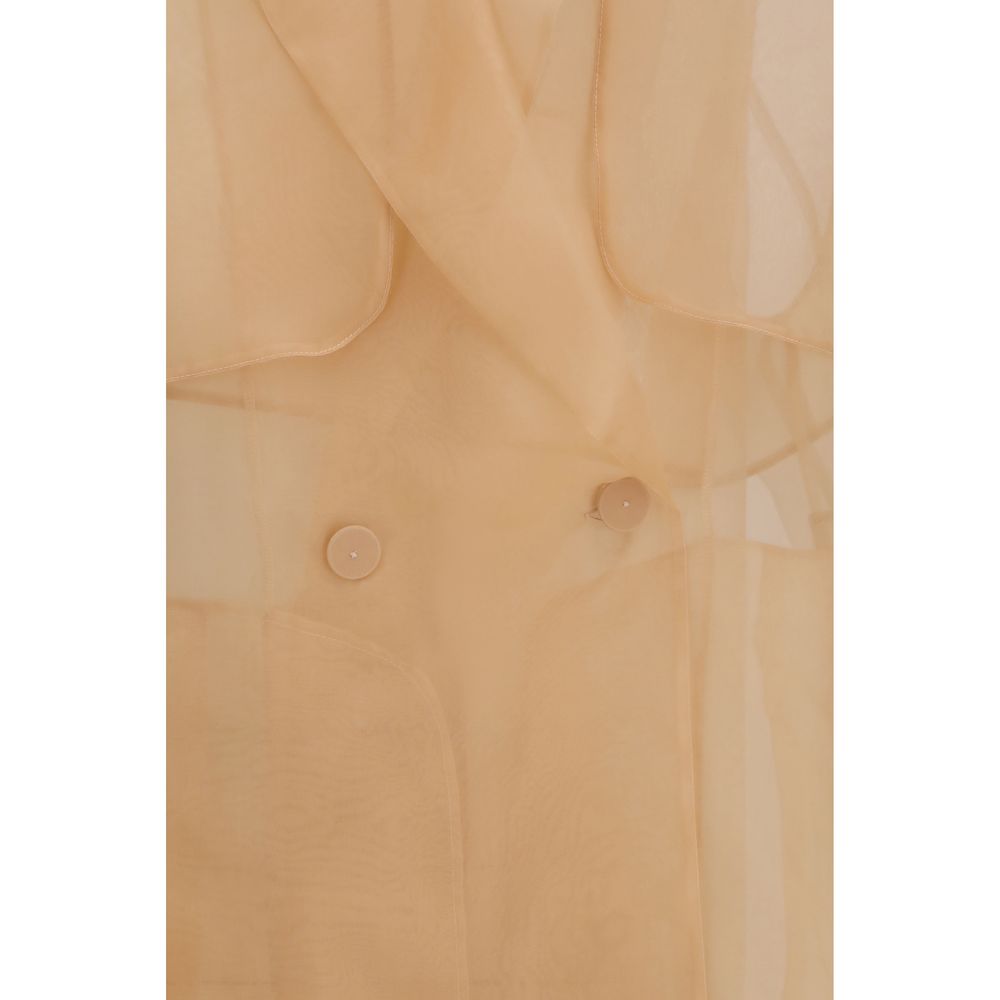 PINKO Multicolor Silk Trench Coat