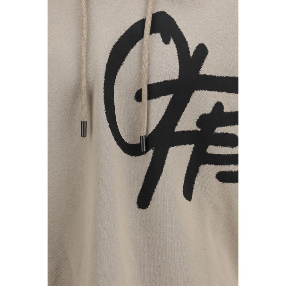 Off-White Beige Cotton Sweatshirt