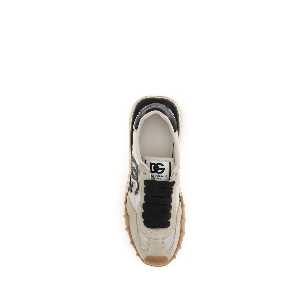 Dolce & Gabbana Multicolor Calf Leather Bos Taurus Athletic Sneakers