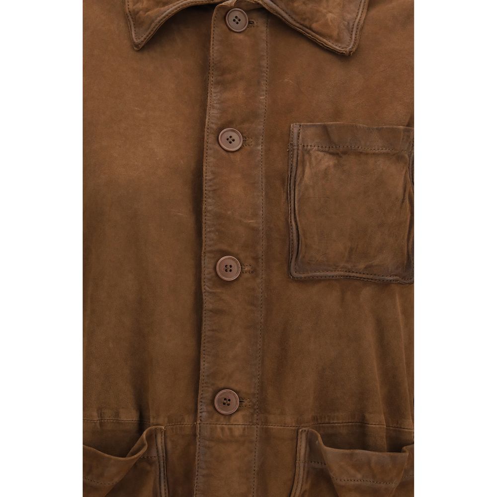 P.A.R.O.S.H. Brown Goatskin Coat