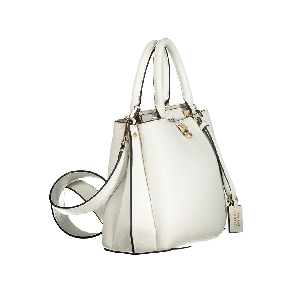 Guess Jeans White Polyethylene Handbag