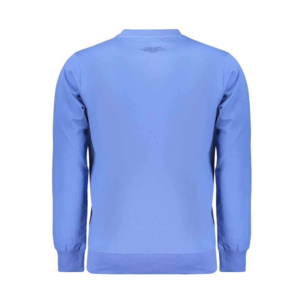 Coveri Moving Blue Cotton Men's Sweatshirt
