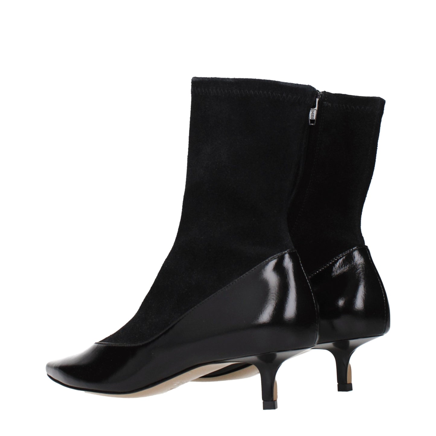 Jacquemus Black Leather Ankle Boots