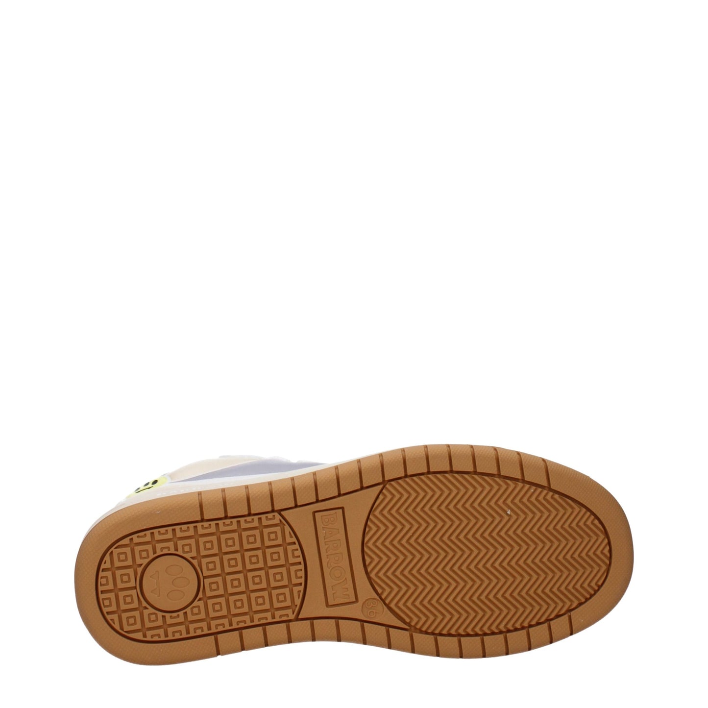 Barrow Beige Leather Low Top Sneakers