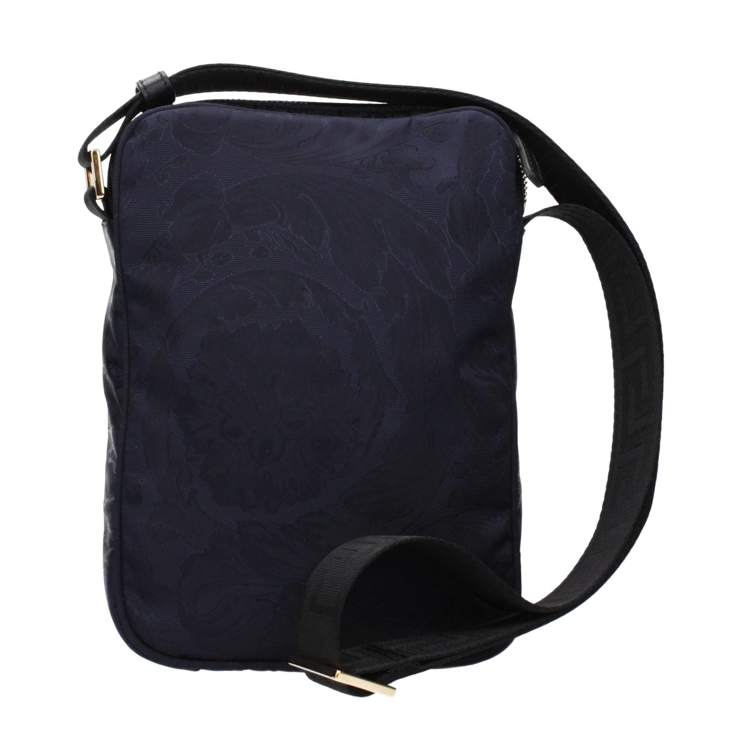 Versace Blue Fabric Crossbody Bag