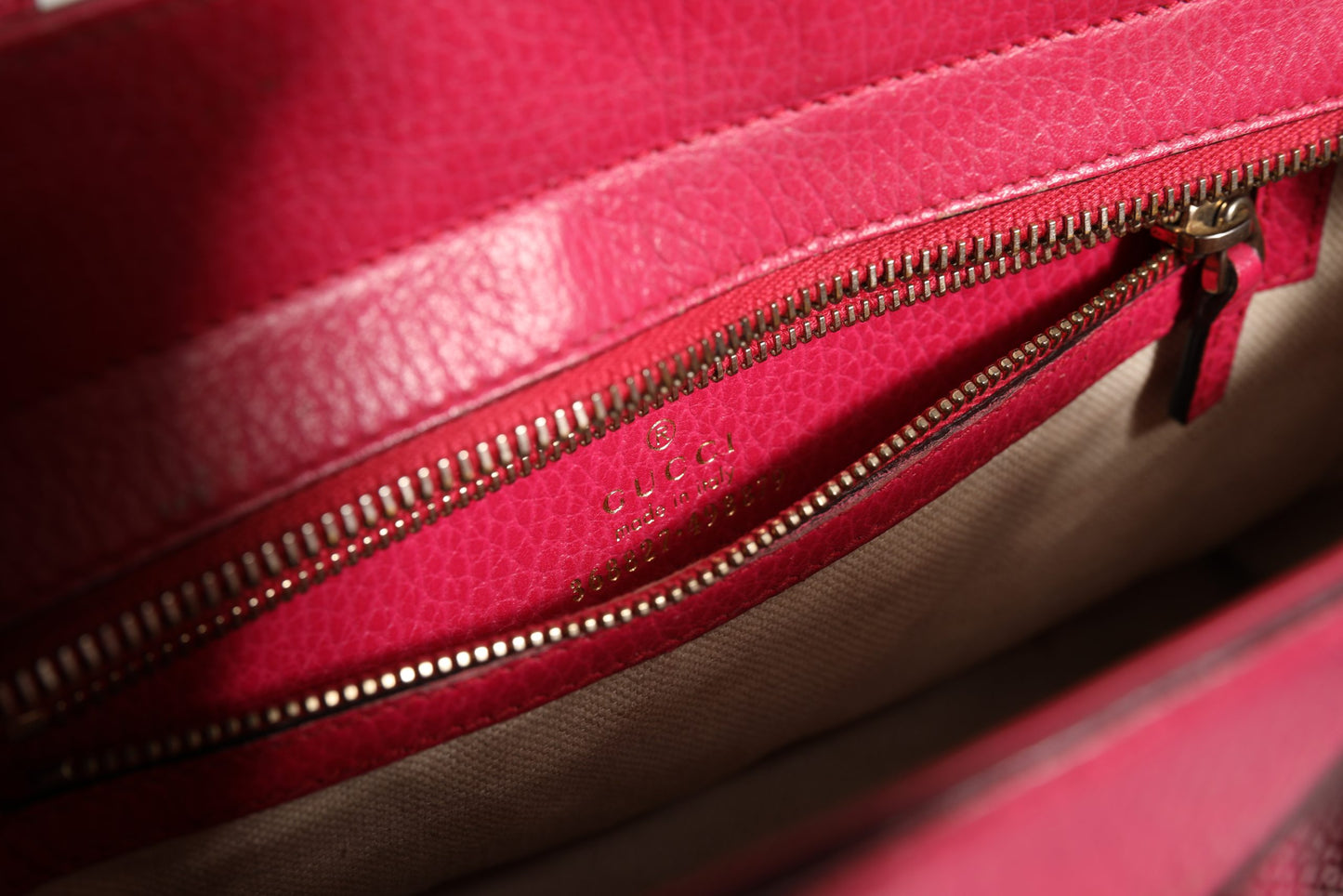 Gucci Swing Leather 2Way Tote Bag