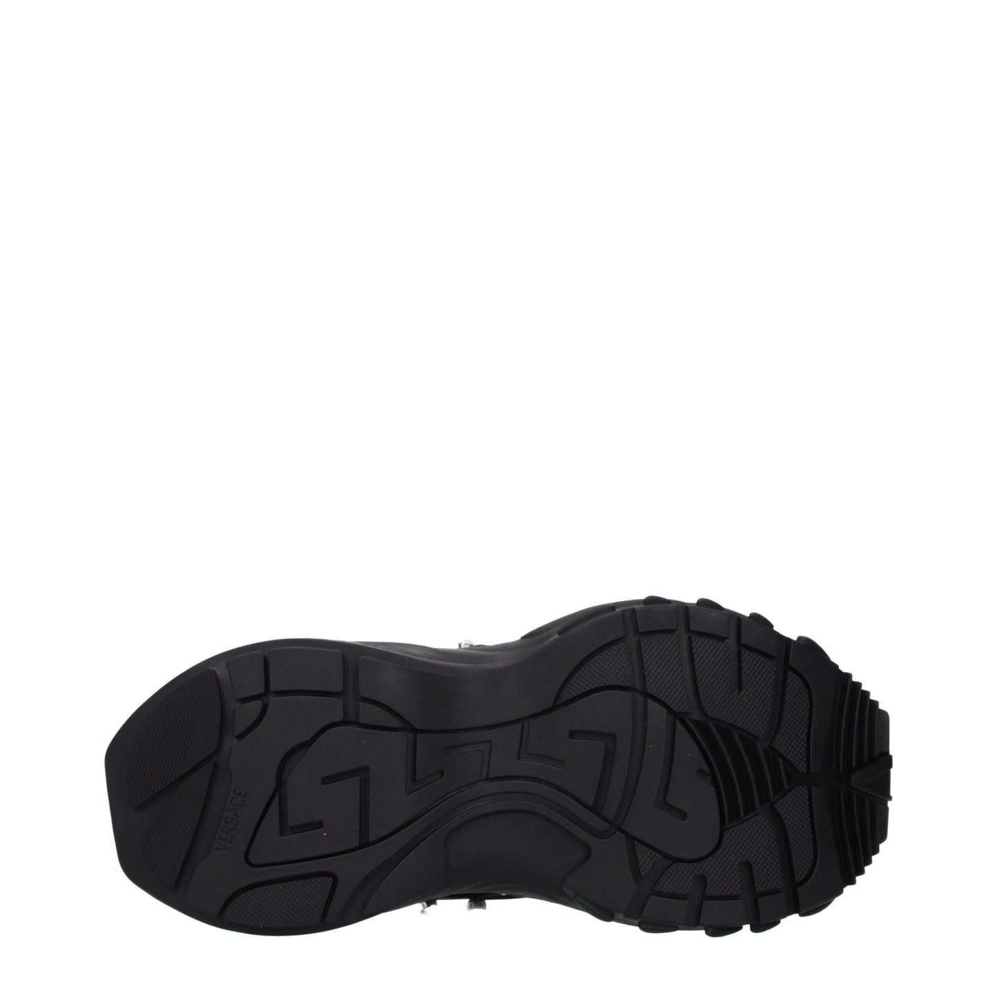 Versace Black Fabric Chunky Sneakers