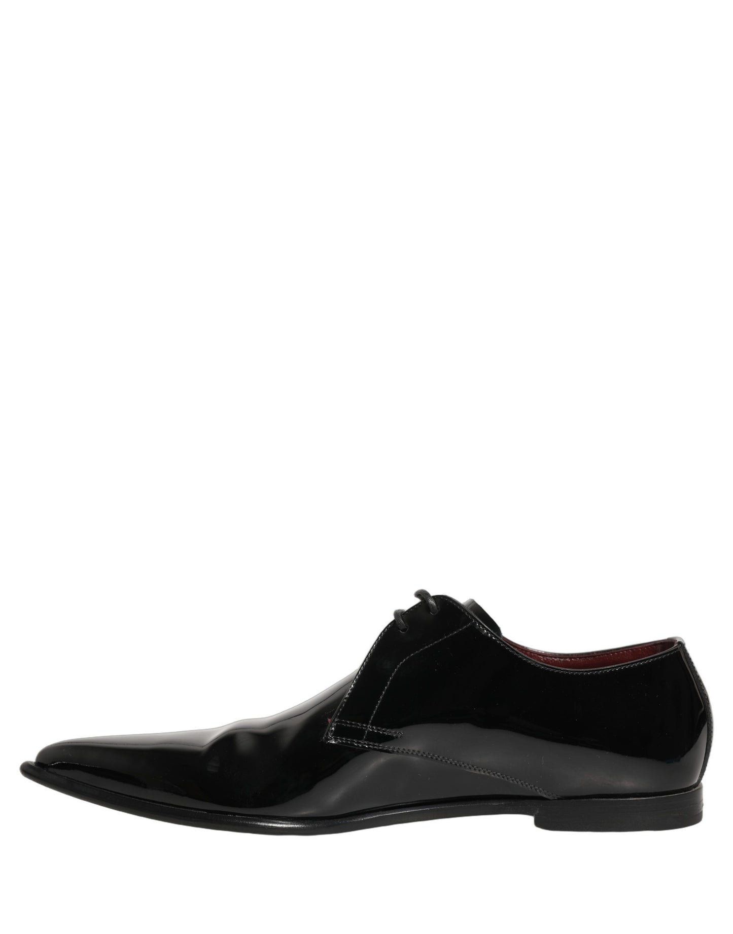 Dolce & Gabbana Black Leather Men Derby Dress Formal Shoes