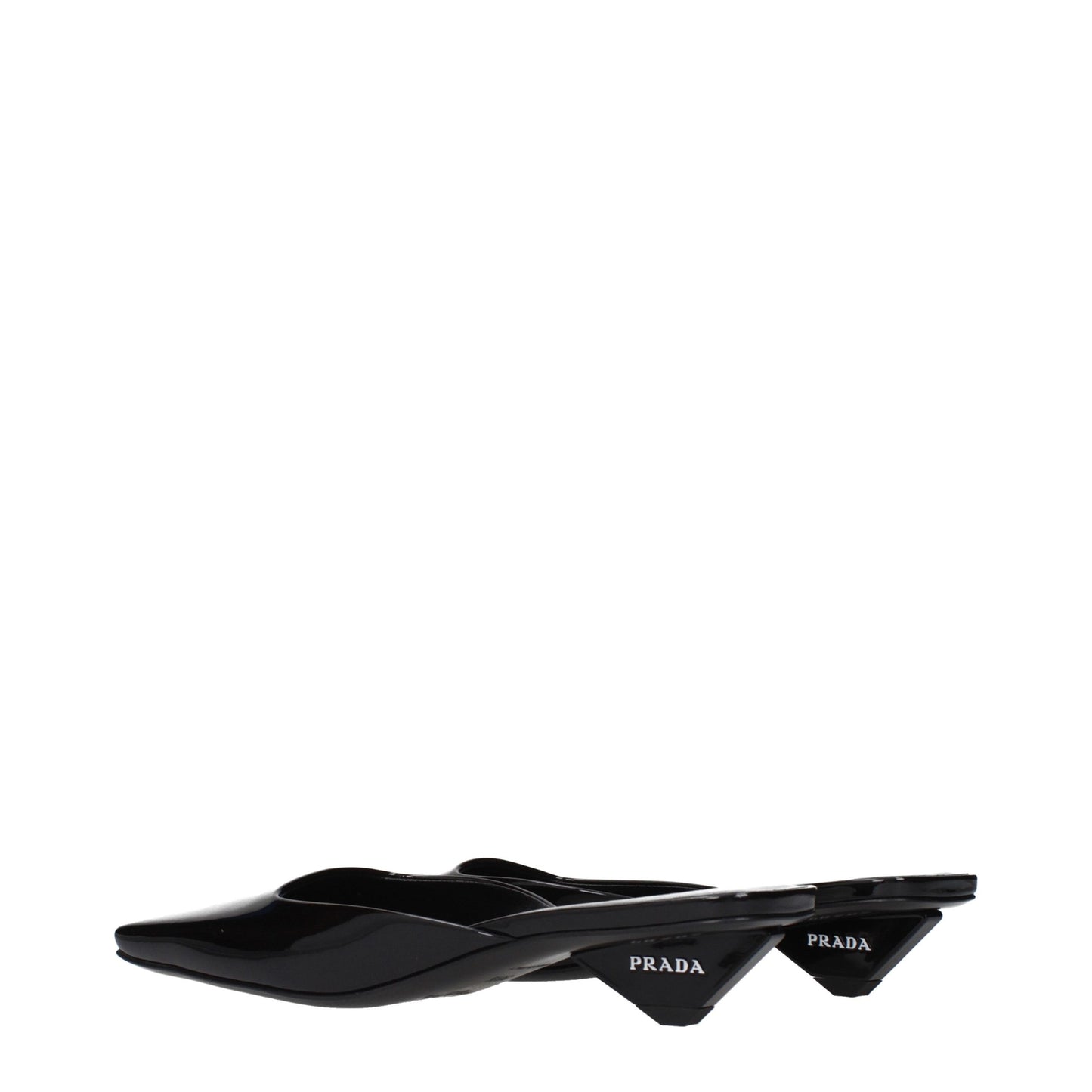 Prada Black Leather Flat Sandals