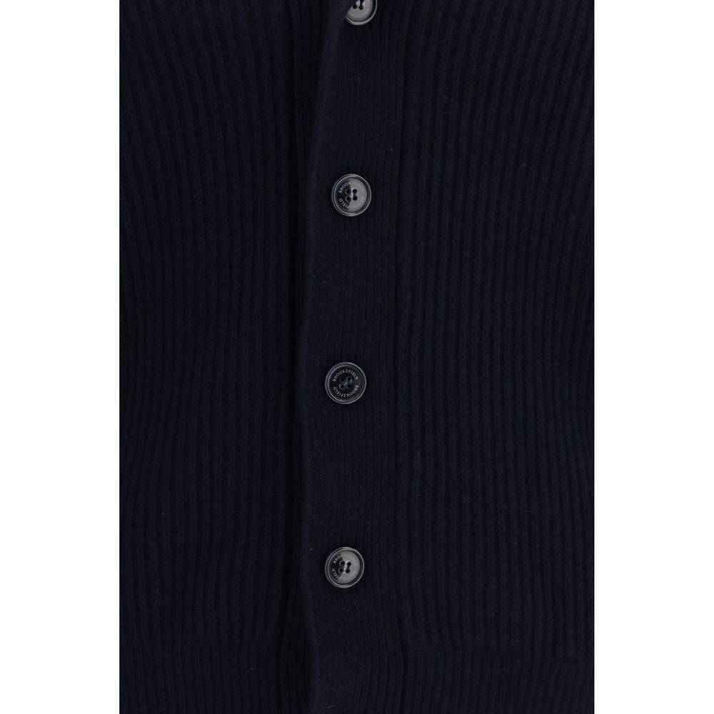 Brooksfield Blue Wool Oves Aries Cardigan