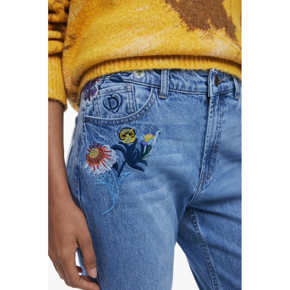 Desigual Blue Cotton Jeans Denim