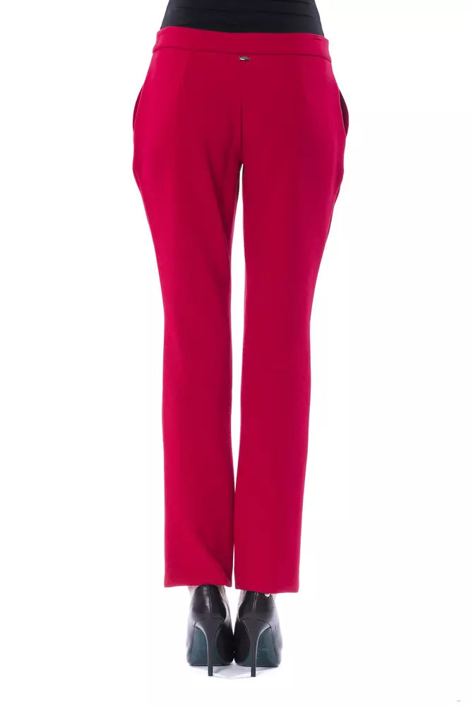 BYBLOS Fuchsia Polyester Pant