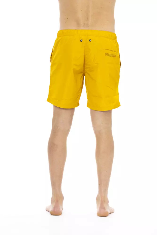 Bikkembergs Yellow Polyester Swimwear