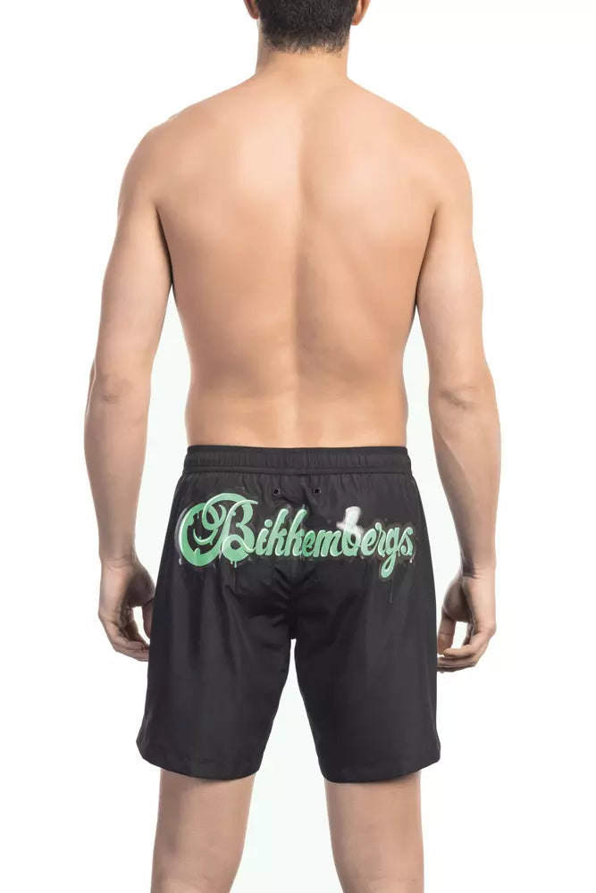 Bikkembergs Black Polyester Swimwear