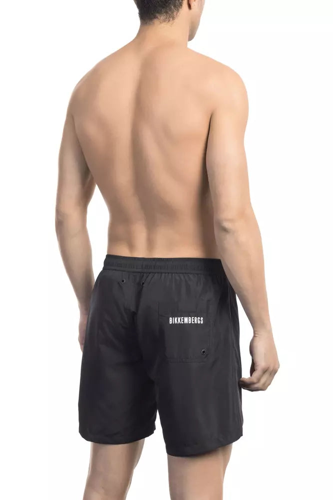 Bikkembergs Black Polyester Swimwear