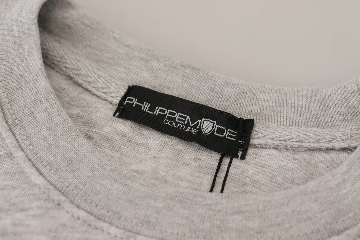 Philippe Model Gray Printed Long Sleeves Pullover Sweater