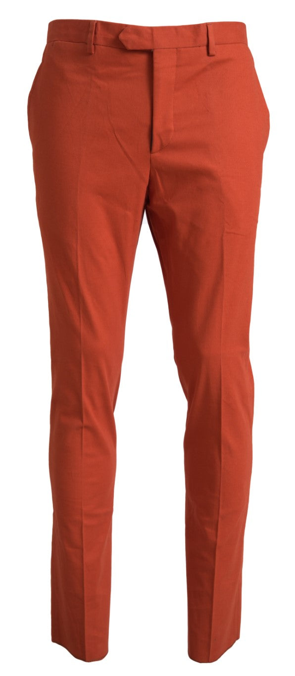 BENCIVENGA Orange Straight Fit Men Formal Trousers Pants – Royal Kingdom Empire Maison