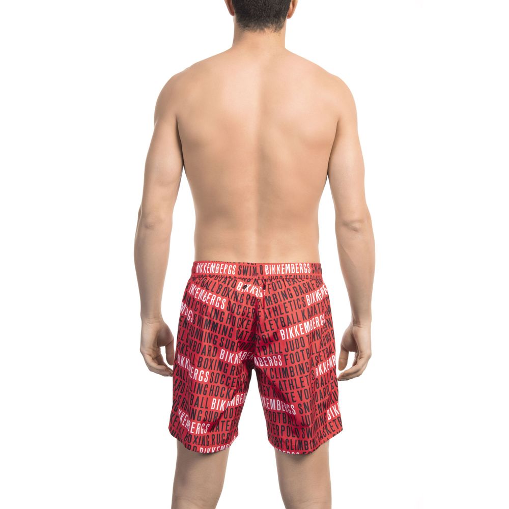 Bikkembergs Red Polyester Swimwear