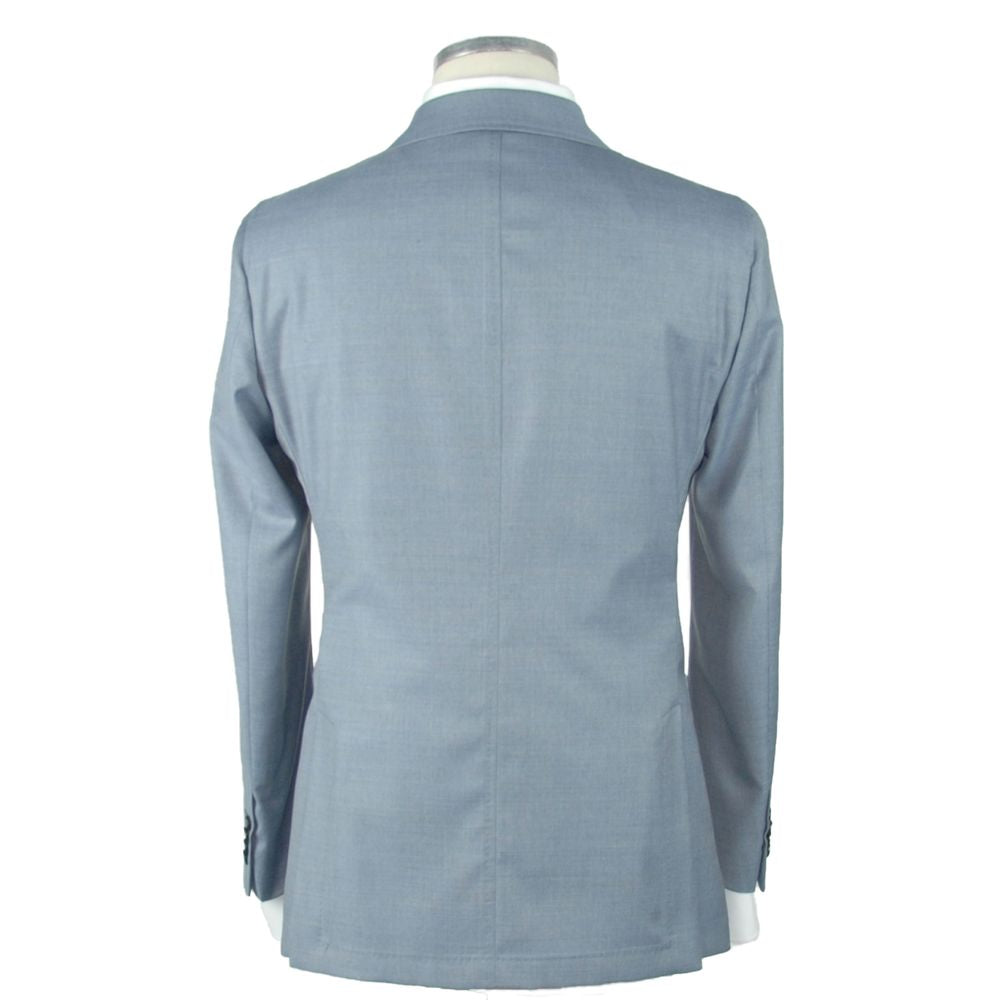 Emilio Romanelli Blue Wool Blazer