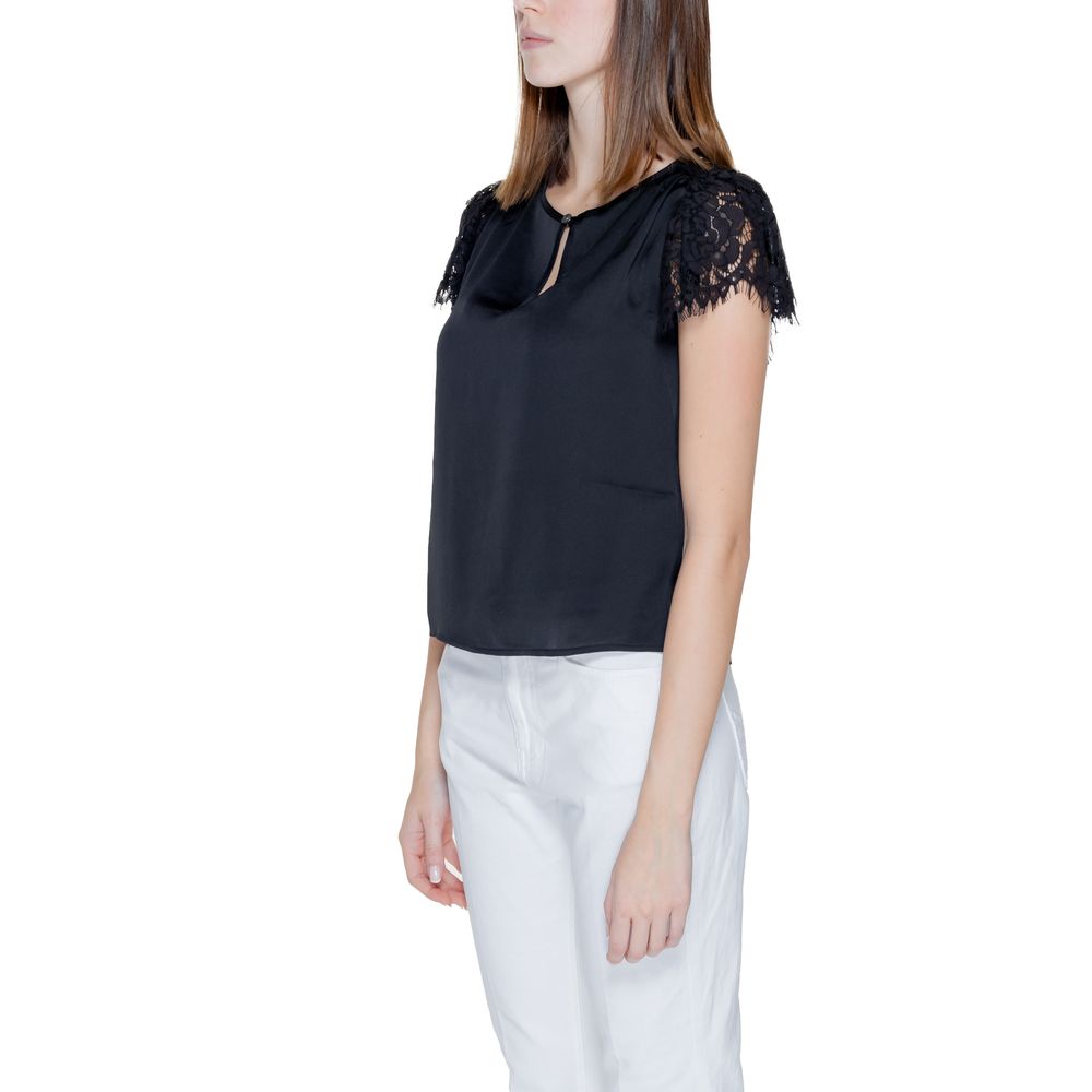 Black Polyester Blouse