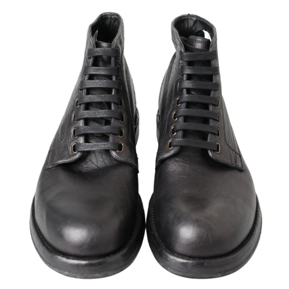 Black Leather Boot