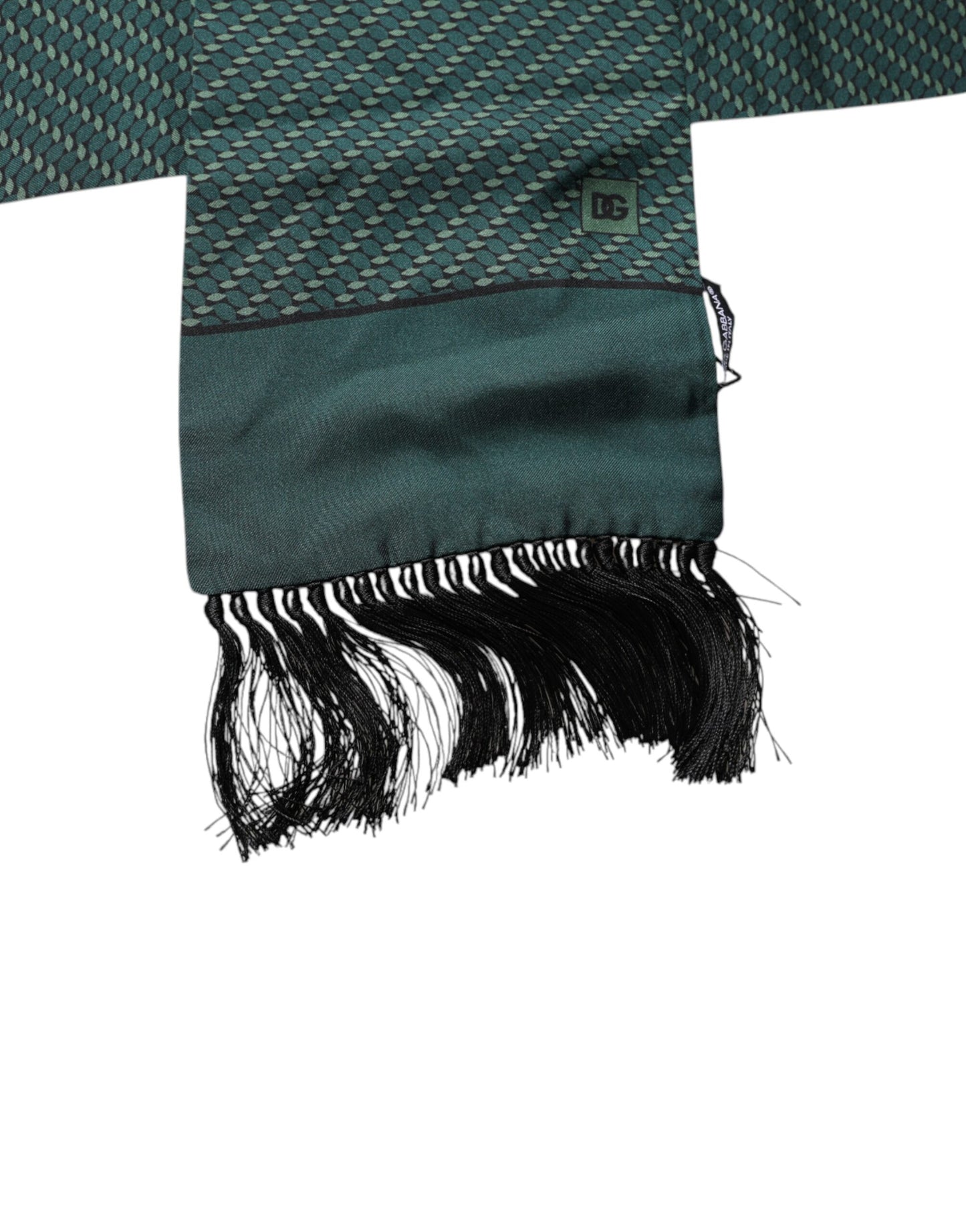 Dark Green Fantasy Fringes Neck Wrap Scarf