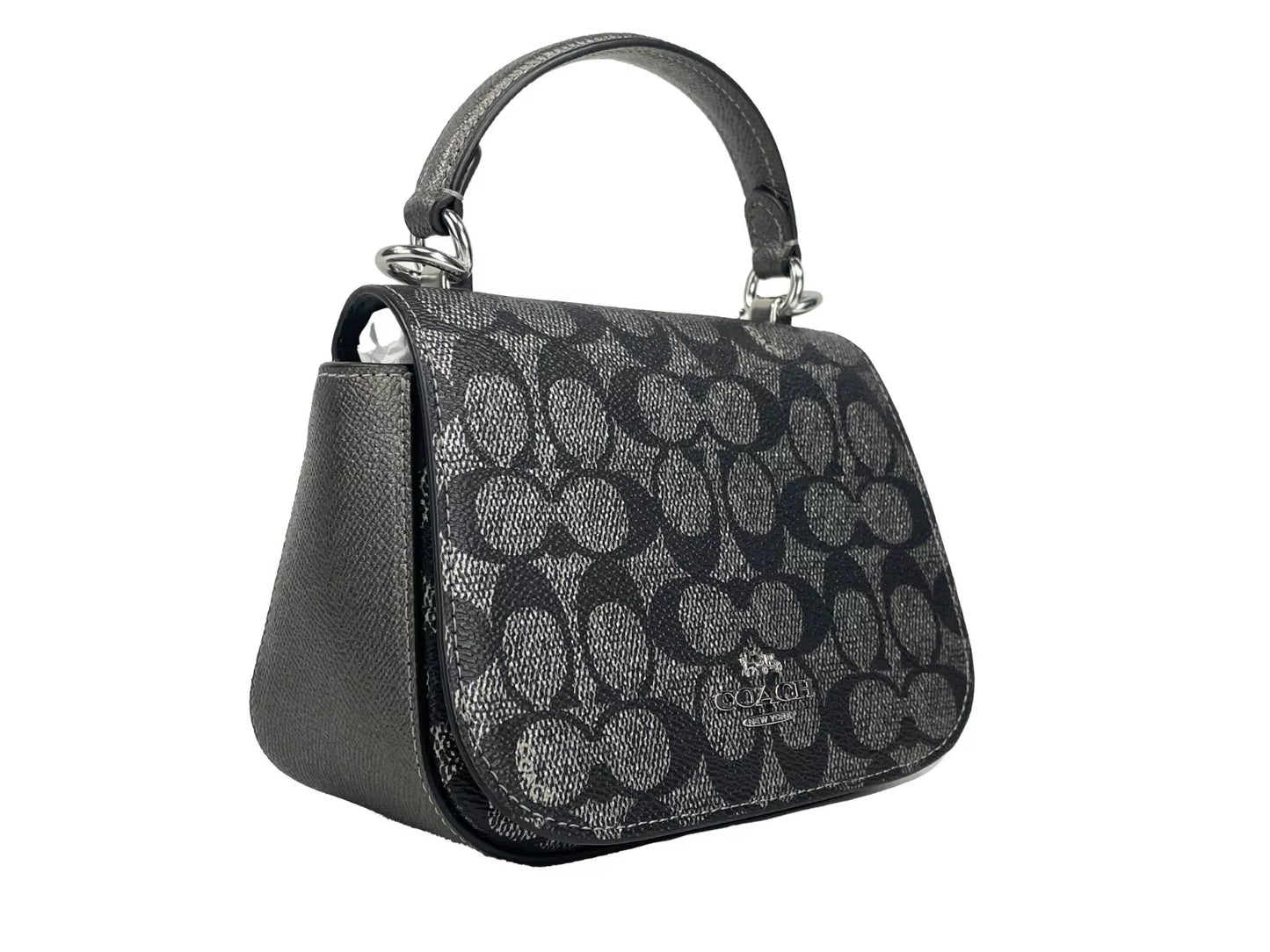 Lysa Top Handle Bag Crossbody Gun Metal