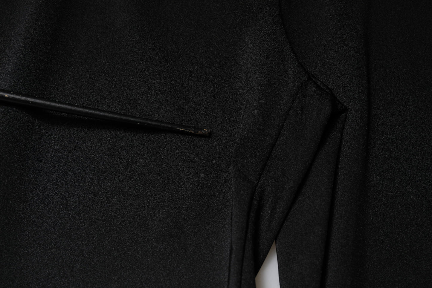 Dolce & Gabbana Black Nylon High Waist Slim Fit Pants