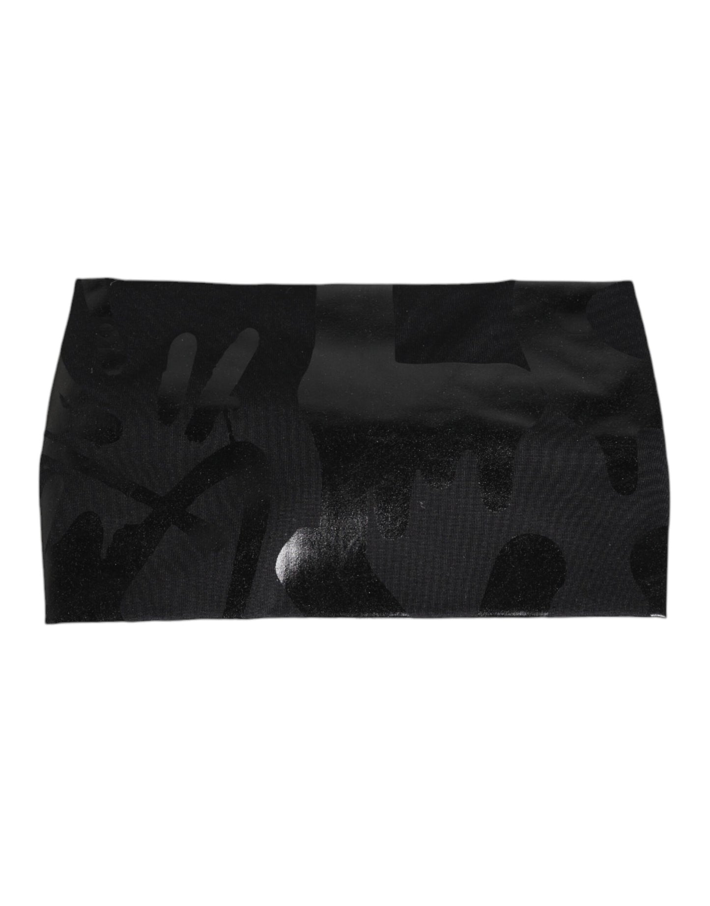 Black Nylon Stretch DG Logo Head Band Hat