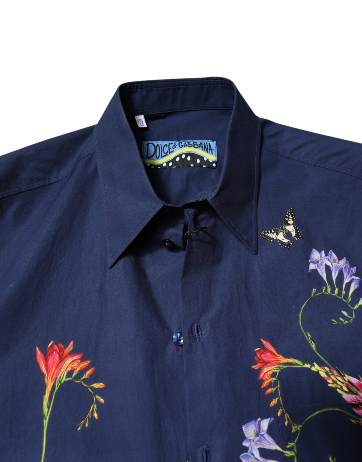 Blue Rabbit Print Long Sleeve Shirt