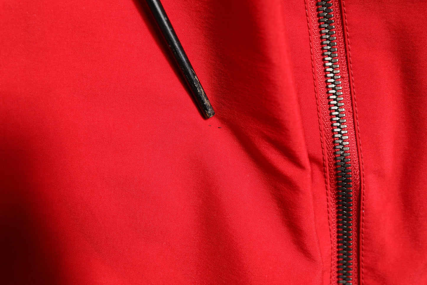 Dolce & Gabbana Red White Nylon Full Zip Windbreaker Jacket
