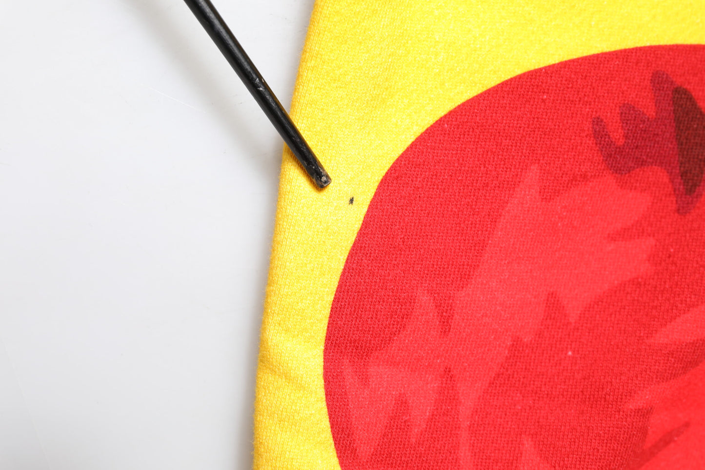 Yellow Cherry Print Full Zip Bomber Sweater