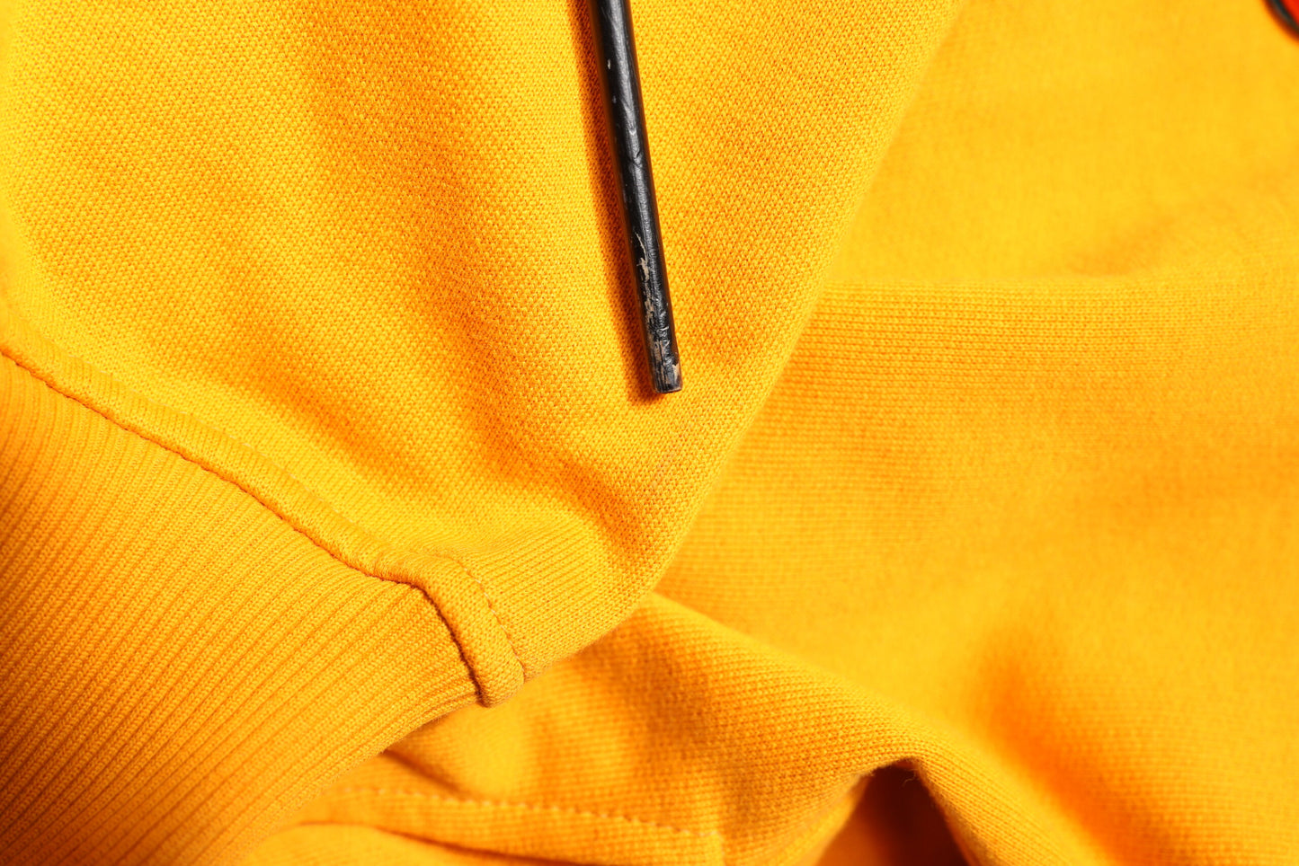 Yellow Full Zip Hooded Sweatshirt Sweater