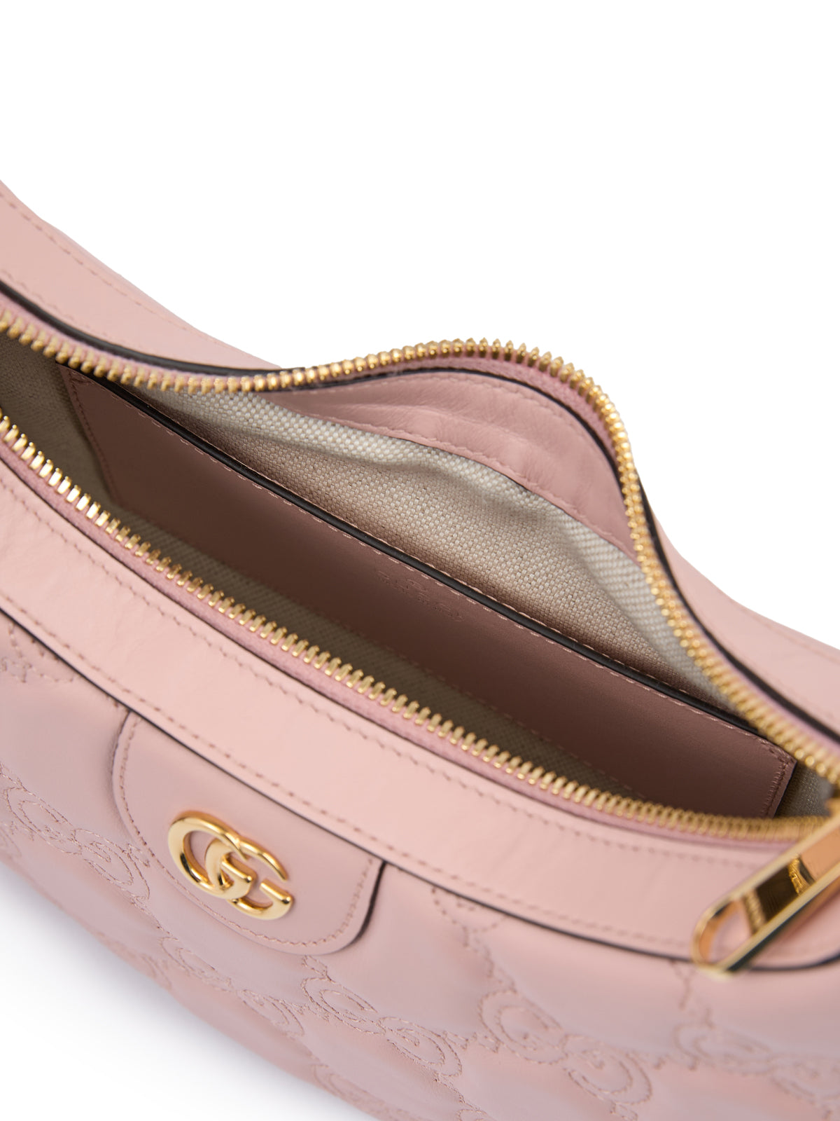 Light Pink Leather Shoulder Bag