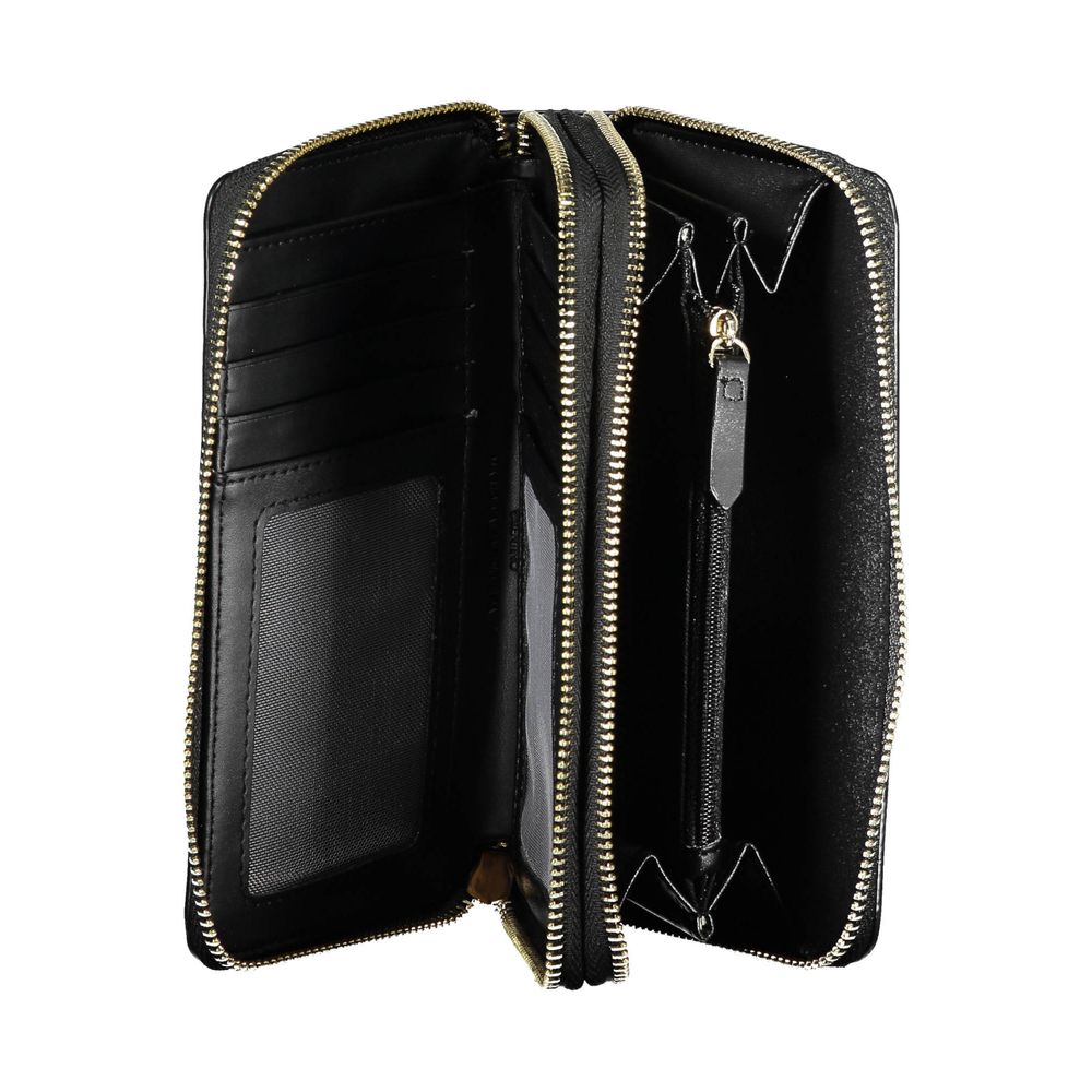 Black Polyethylene Women Wallet