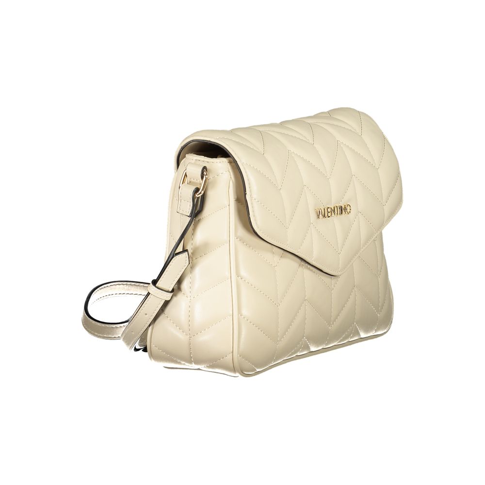 Mario Valentino Beige Polyurethane Women Shoulder Bag