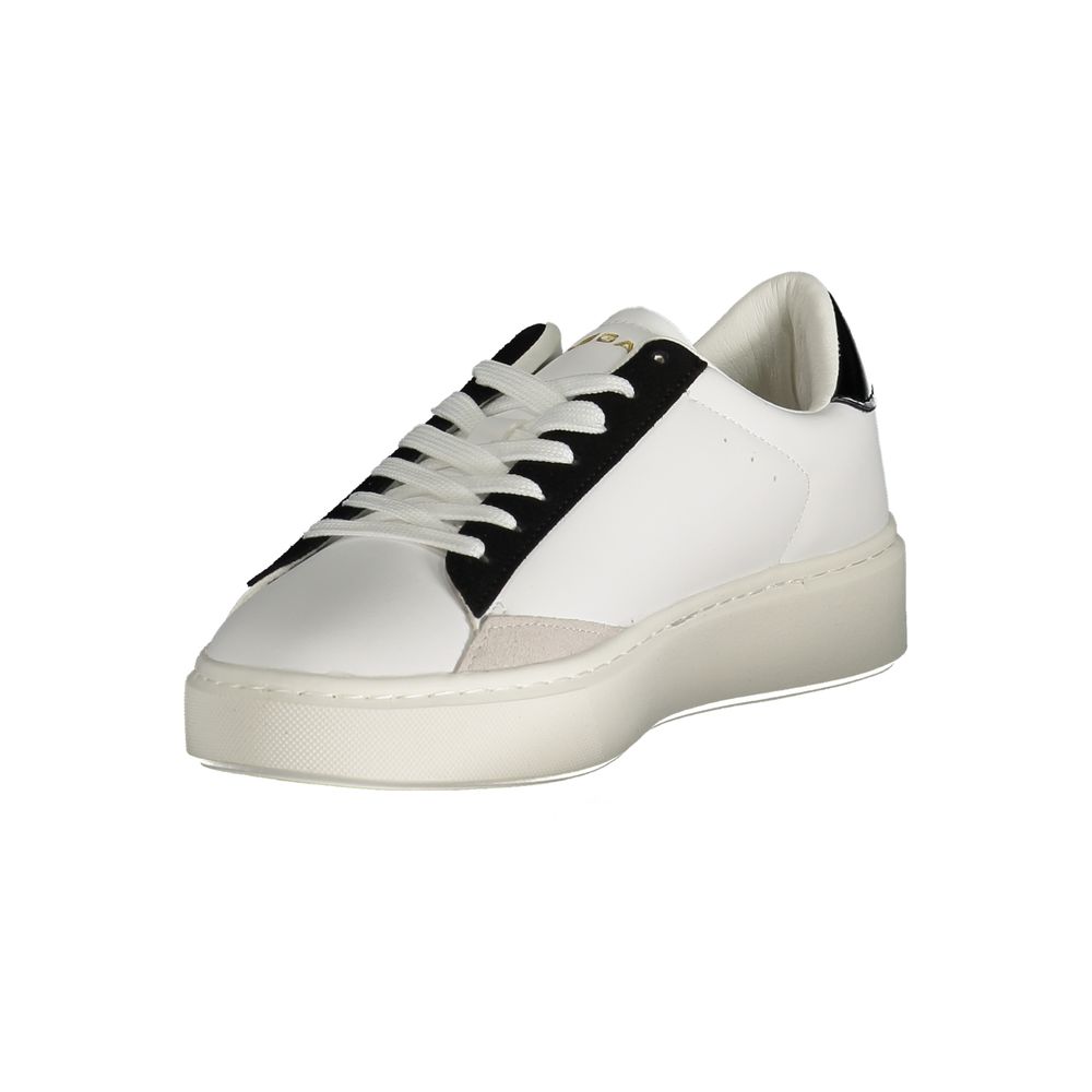Gas White Polyester Women Sneaker