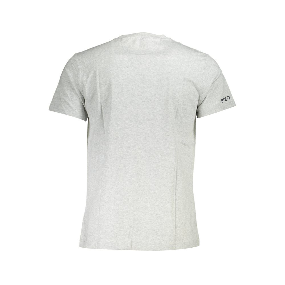 La Martina Gray Cotton T-Shirt