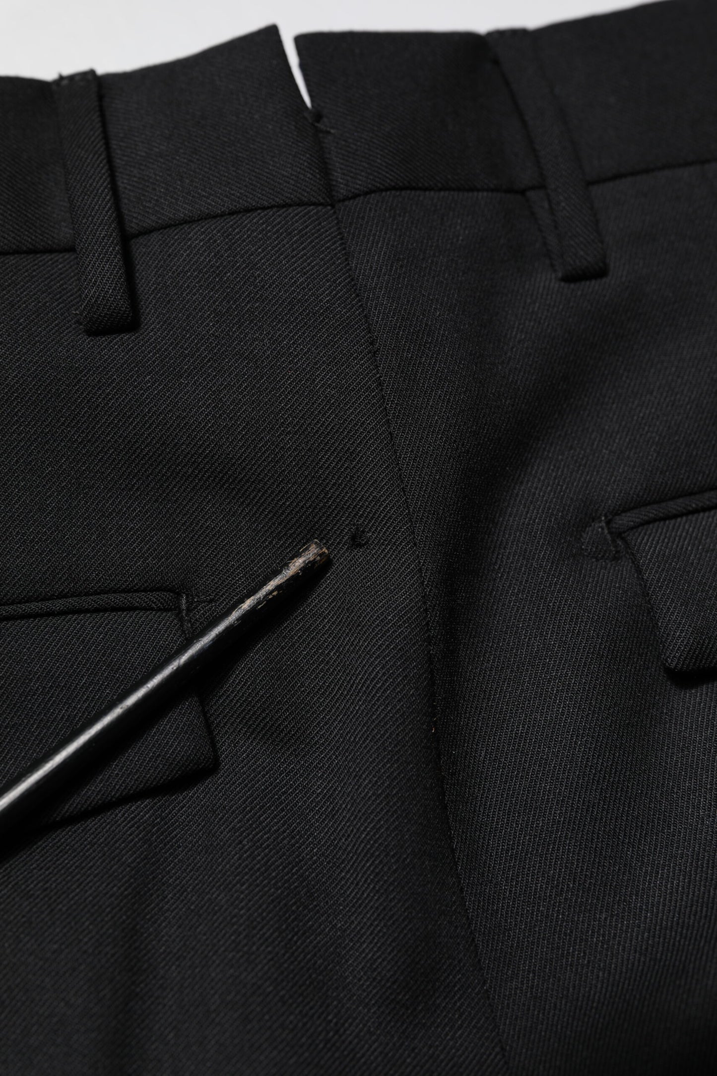 PT Torino Black Solid Formal Tapered Men Dress Pants