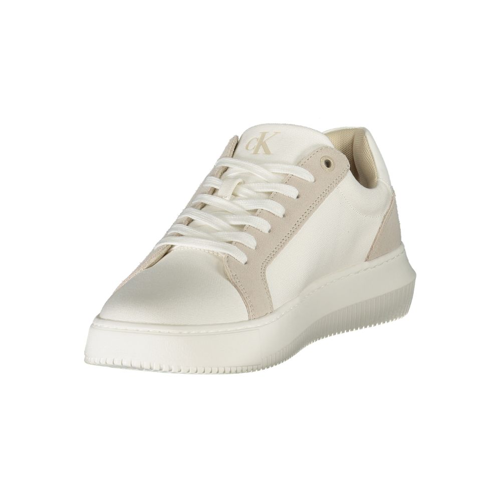 Calvin Klein White Polyester Sneaker