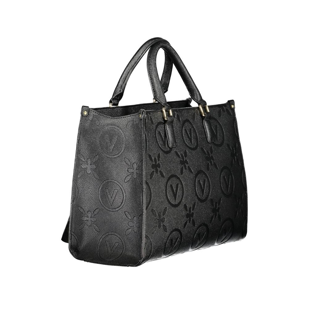 Black Polyethylene Women Handbag