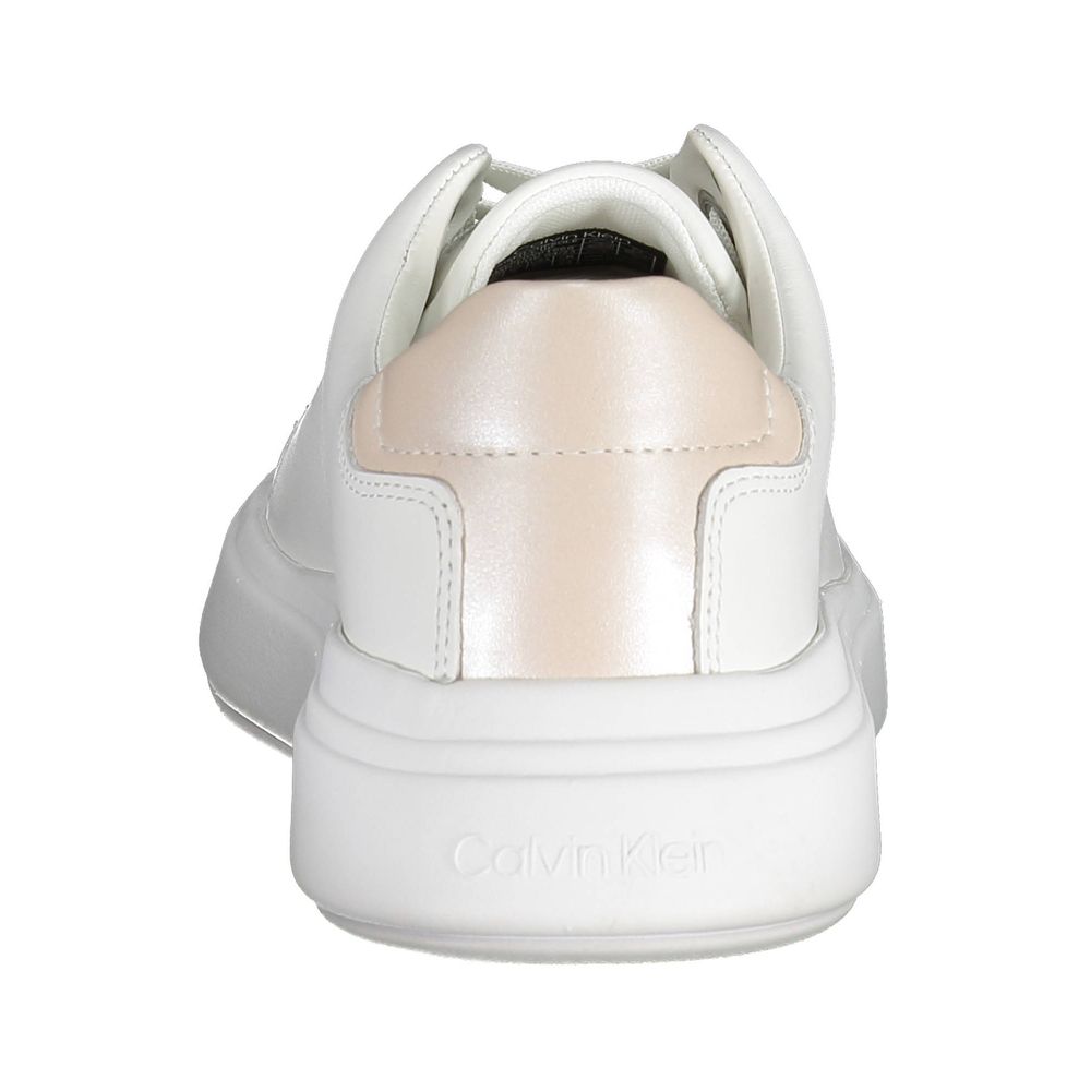 Calvin Klein White Polyester Sneaker