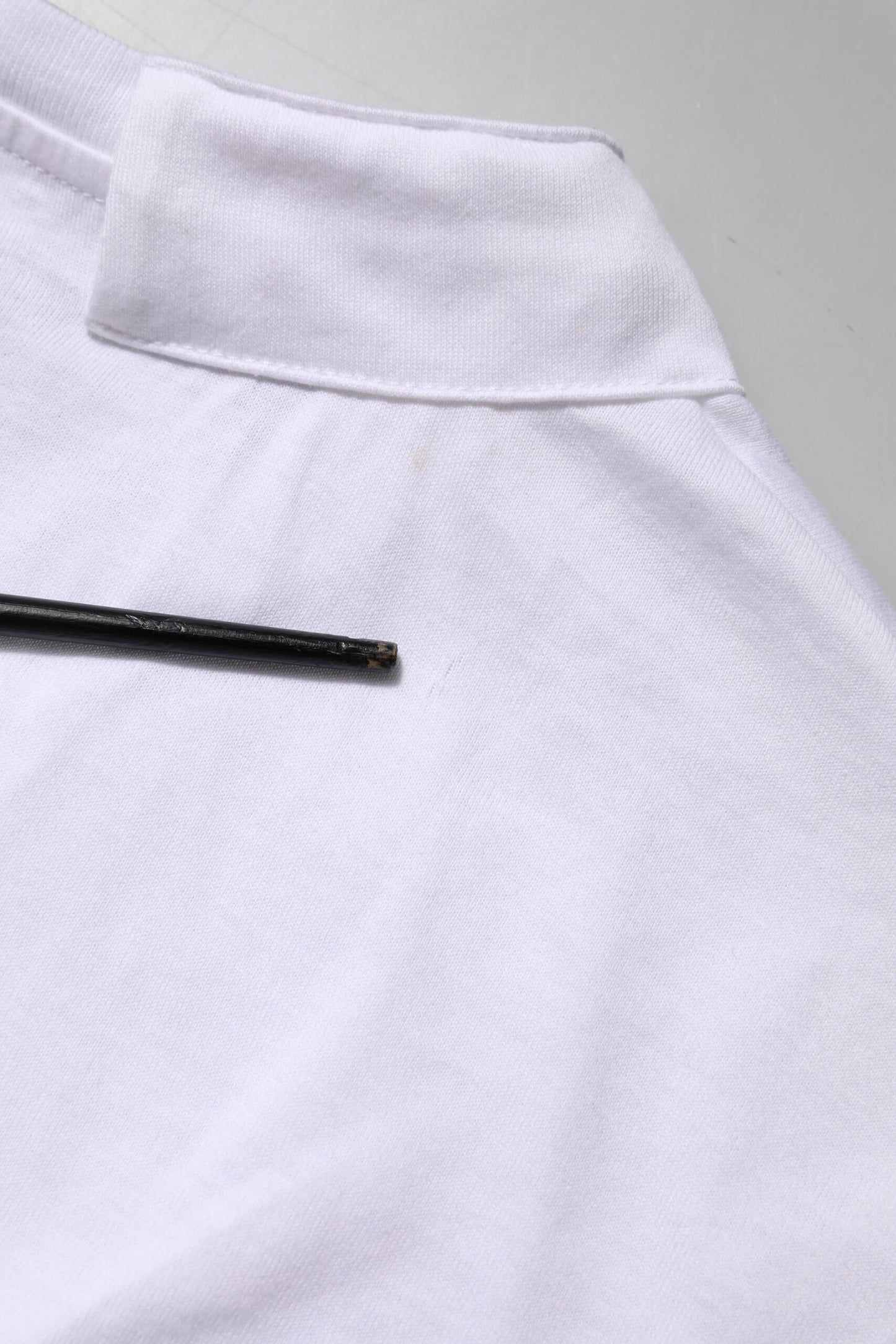 White Cotton Short Sleeve V-Neck Top T-shirt