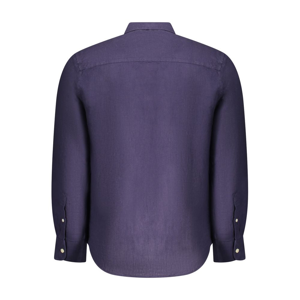 North Sails Blue Linen Dress Shirt